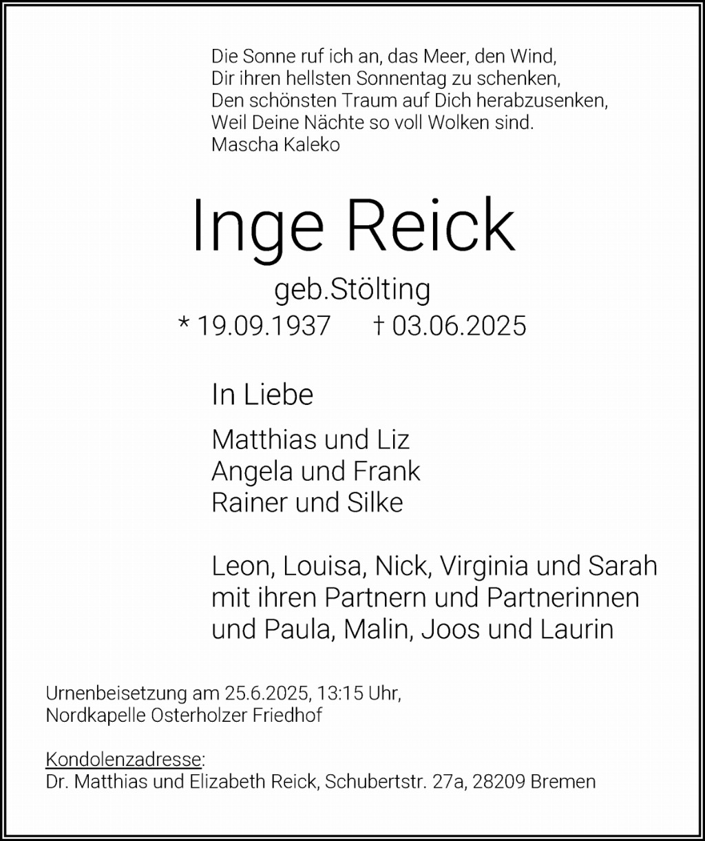 Inge Reick