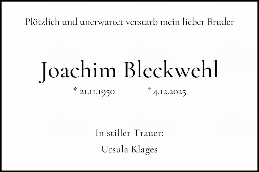 Joachim Bleckwehl